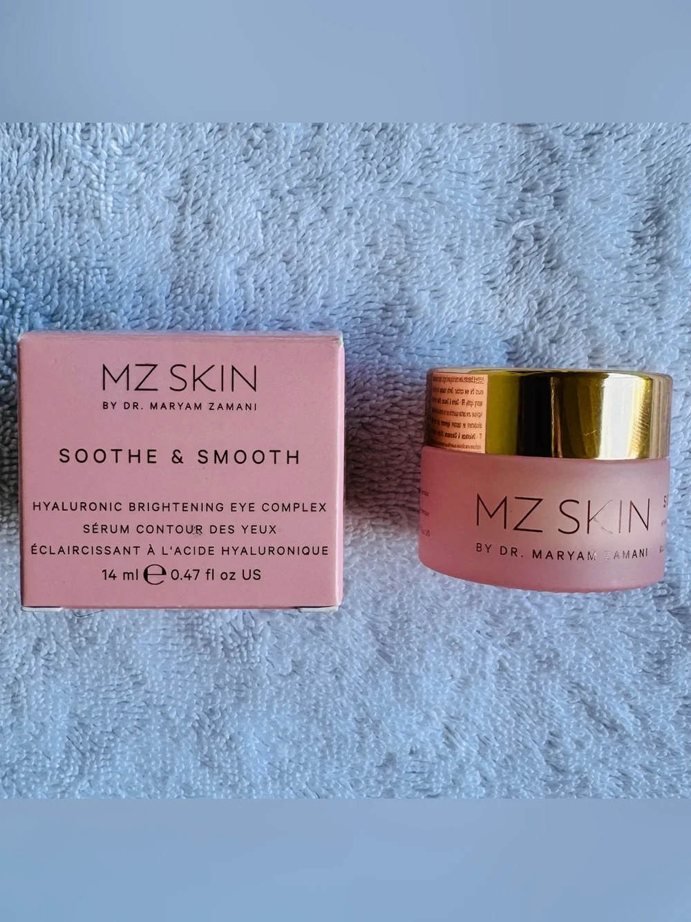 MZ Skin SOOTHE & SMOOTH Hyaluronic Brightening Eye Complex 14ml BRAND NEW